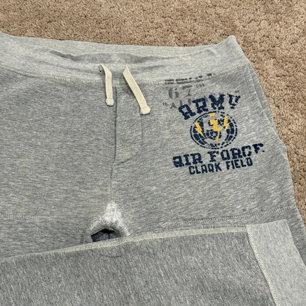 Vintage Polo Ralph Lauren Air Force Sweatpants Mens Small Gray US Army Joggers
